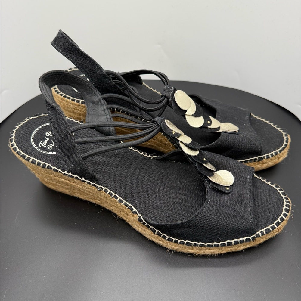 Toni Pons Origens Sitges Black Espadrille Sandals